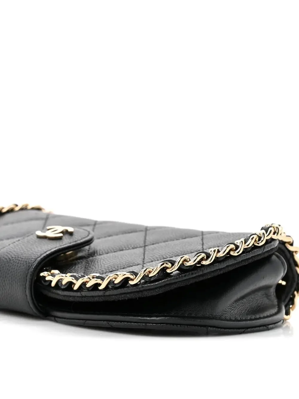 Chanel Caviar Quilted Chain Glasses #321493C16B